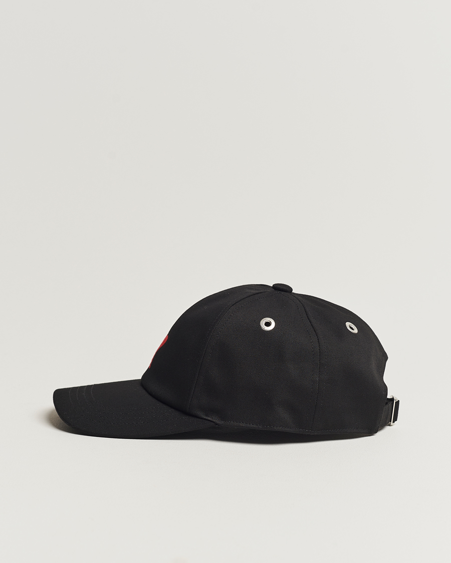 Herre | AMI Heart Logo Baseball Cap Black | AMI | Heart Logo Baseball Cap Black