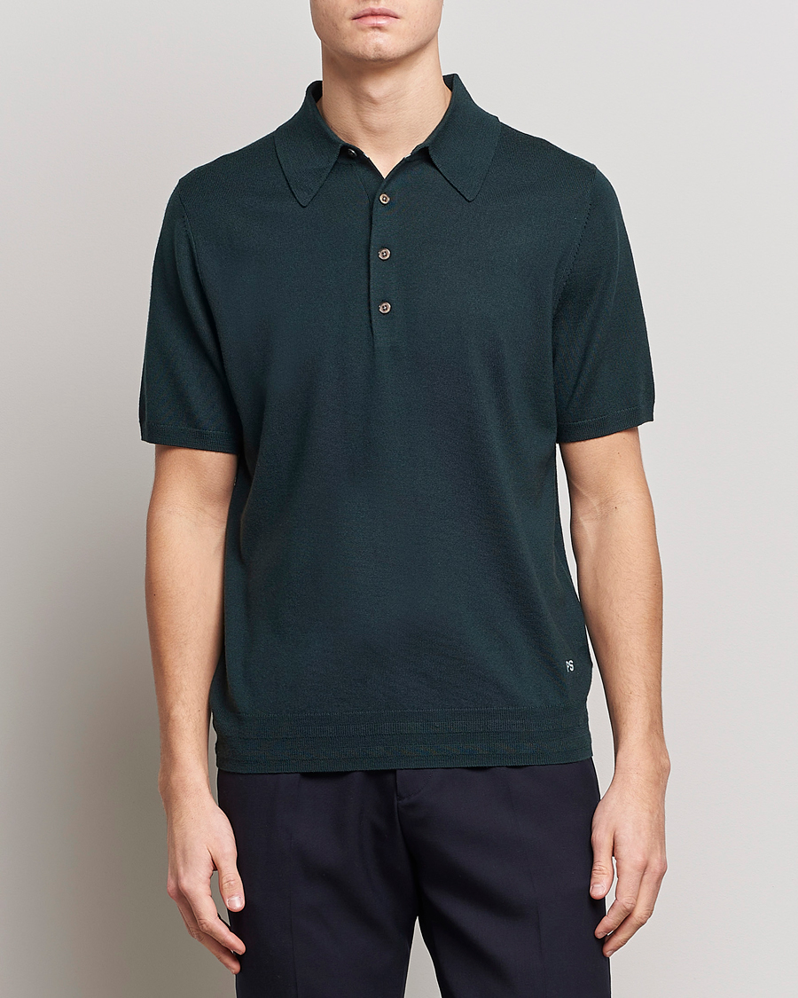 Herre | Trøjer | PS Paul Smith | Merino Wool Polo Green