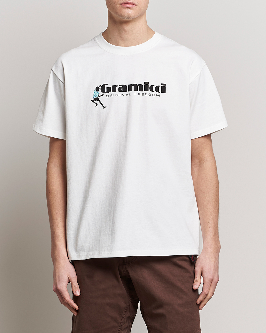 Herre | T-Shirts | Gramicci | Organic Cotton Dancing Man T-Shirt White
