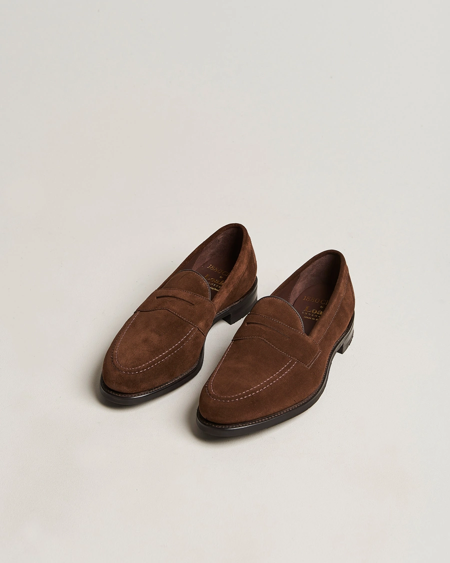 Herre | Håndlavede sko | Loake 1880 | Grant Shadow Sole Brown Suede