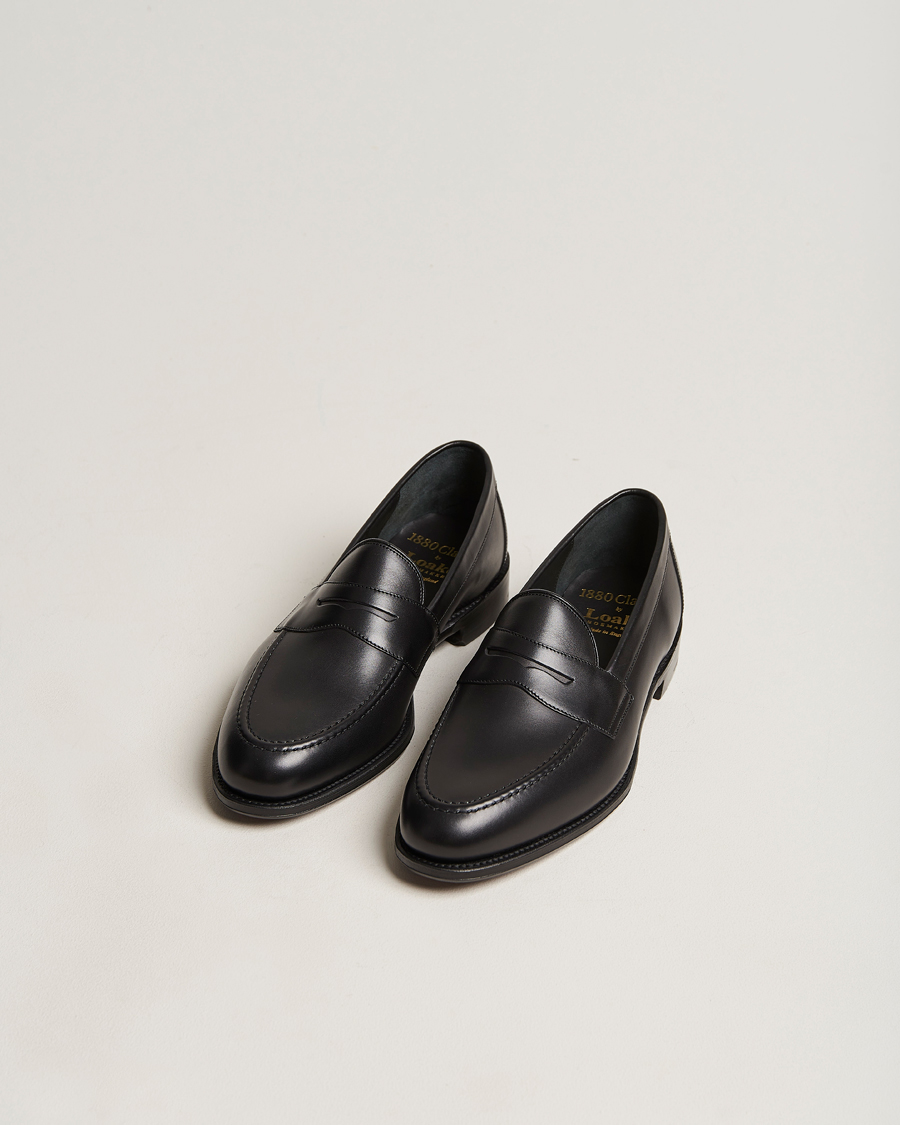 Herre | Håndlavede sko | Loake 1880 | Hornbeam Eco Penny Loafer Black Calf