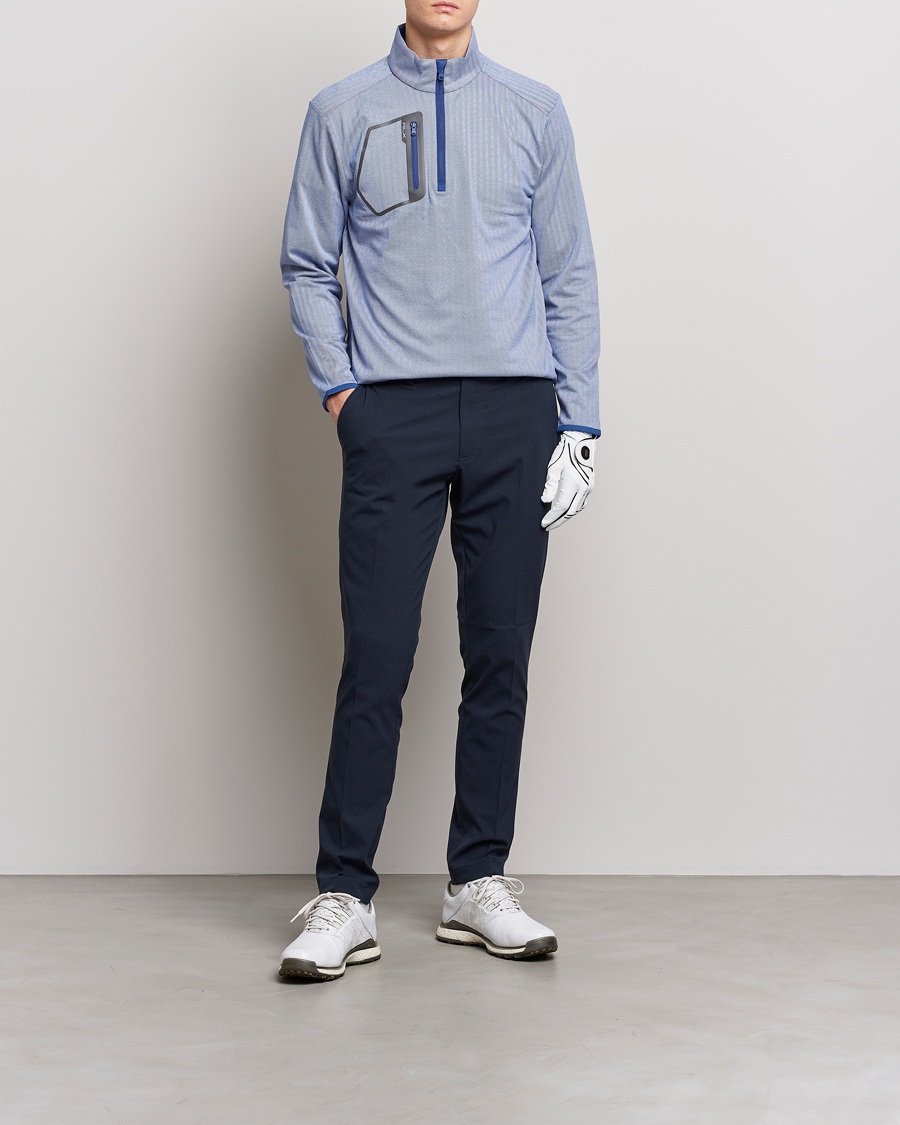 Herre | Trøjer | RLX Ralph Lauren | Luxury Jersey Half Zip Royal Blue
