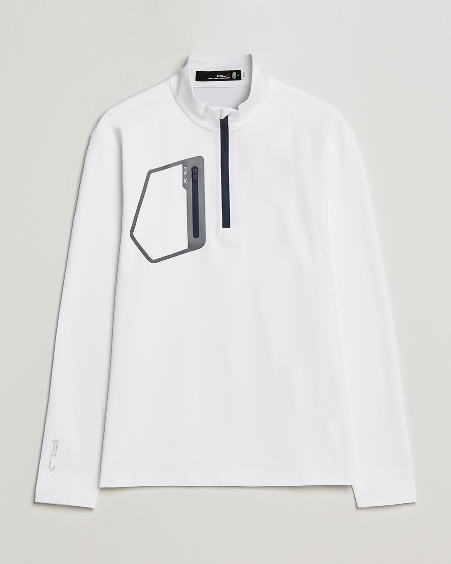 Herre | Trøjer | RLX Ralph Lauren | Jersey Half Zip Ceramic White