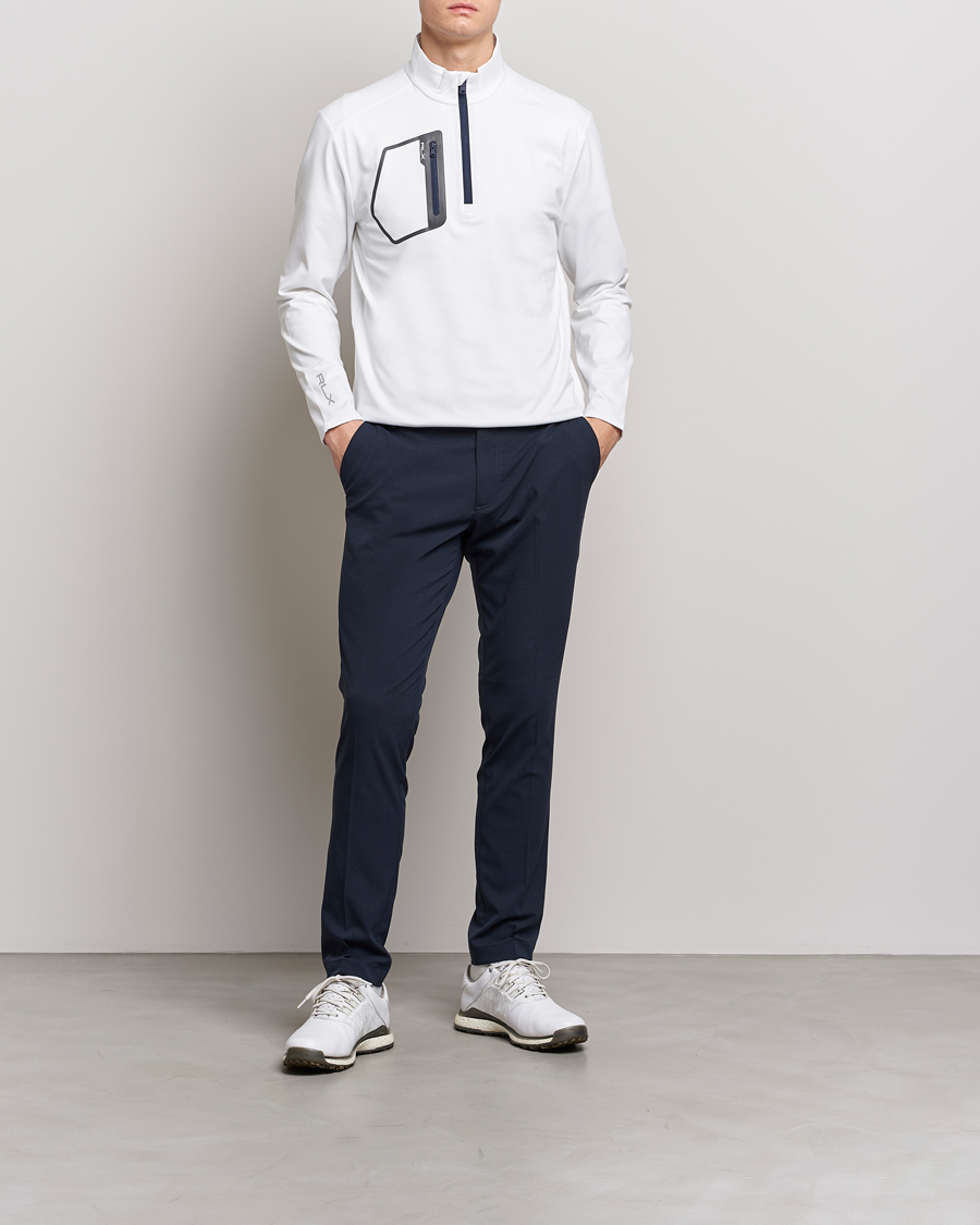 Herre | Trøjer | RLX Ralph Lauren | Jersey Half Zip Ceramic White