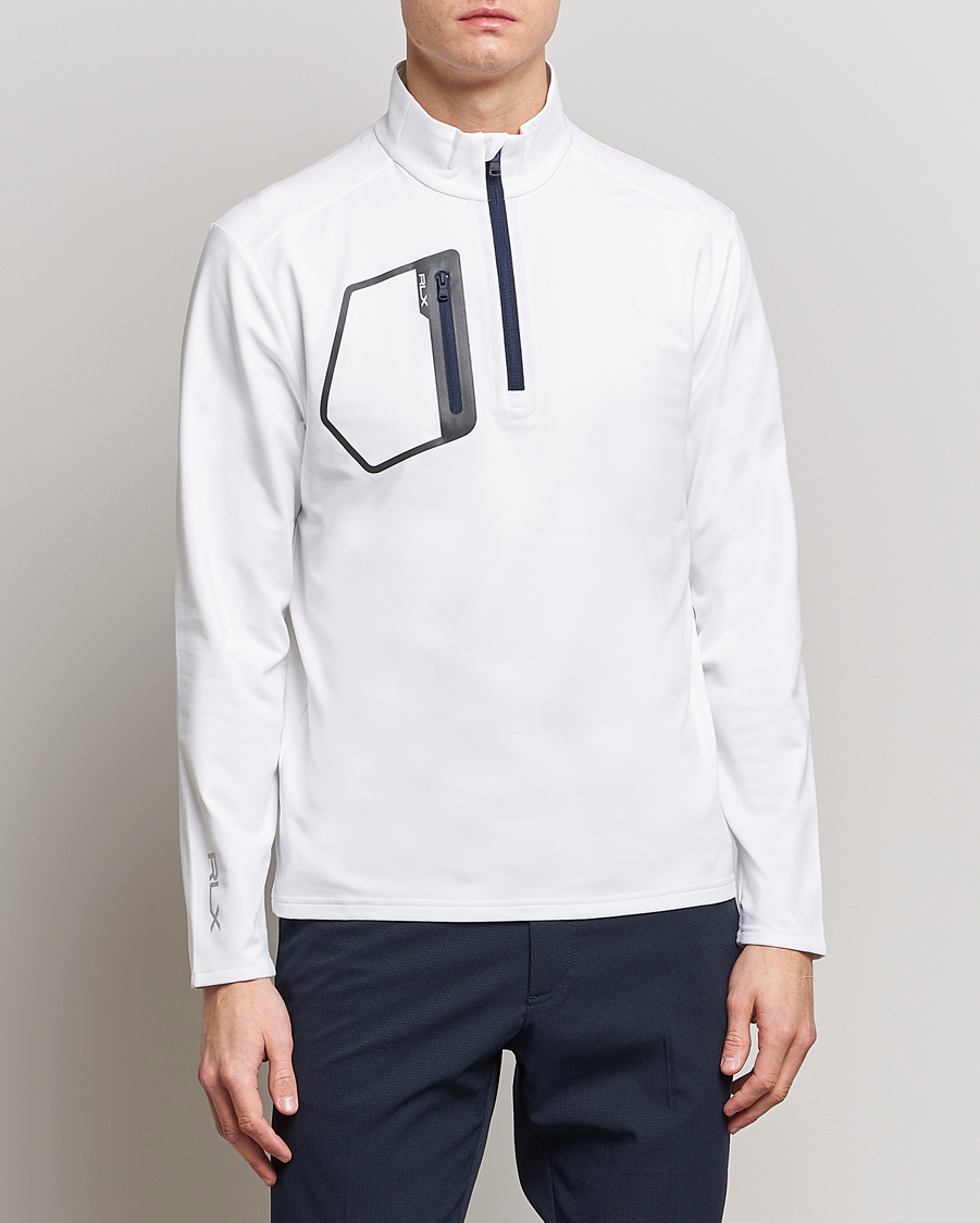 Herre | Trøjer | RLX Ralph Lauren | Jersey Half Zip Ceramic White