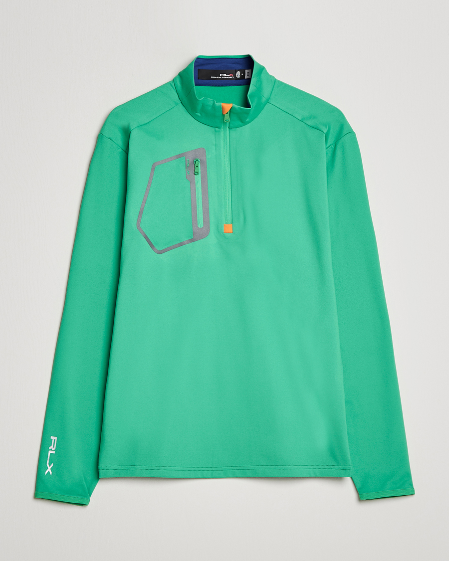 Herre | Trøjer | RLX Ralph Lauren | Luxury Jersey Half Zip Vineyard Green