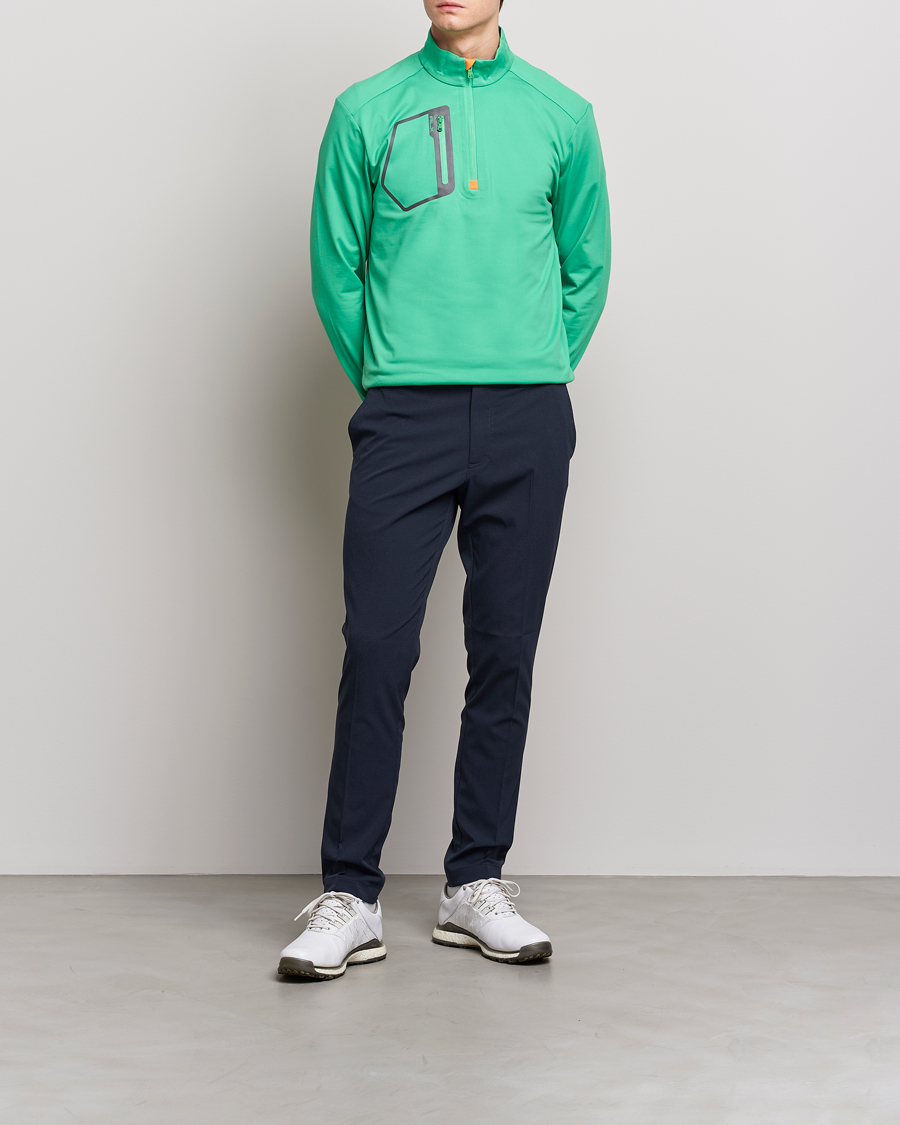 Herre | Trøjer | RLX Ralph Lauren | Luxury Jersey Half Zip Vineyard Green