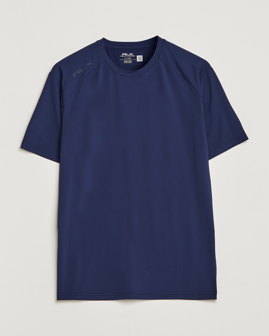 Herre | T-Shirts | RLX Ralph Lauren | Airflow Crew Neck T-Shirt Refined Navy