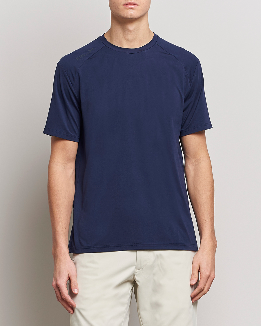 Herre | T-Shirts | RLX Ralph Lauren | Airflow Crew Neck T-Shirt Refined Navy