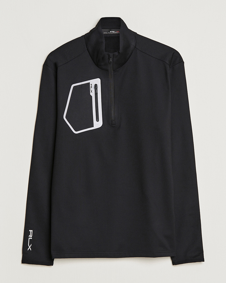Herre | Trøjer | RLX Ralph Lauren | Luxury Jersey Half Zip Black