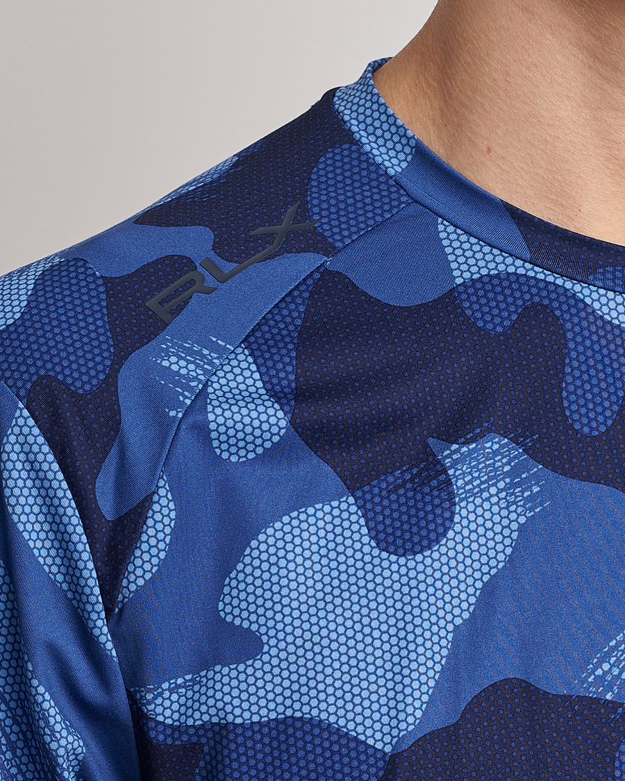 Herre | T-Shirts | RLX Ralph Lauren | Airflow Performance T-Shirt Royal Navy Camo
