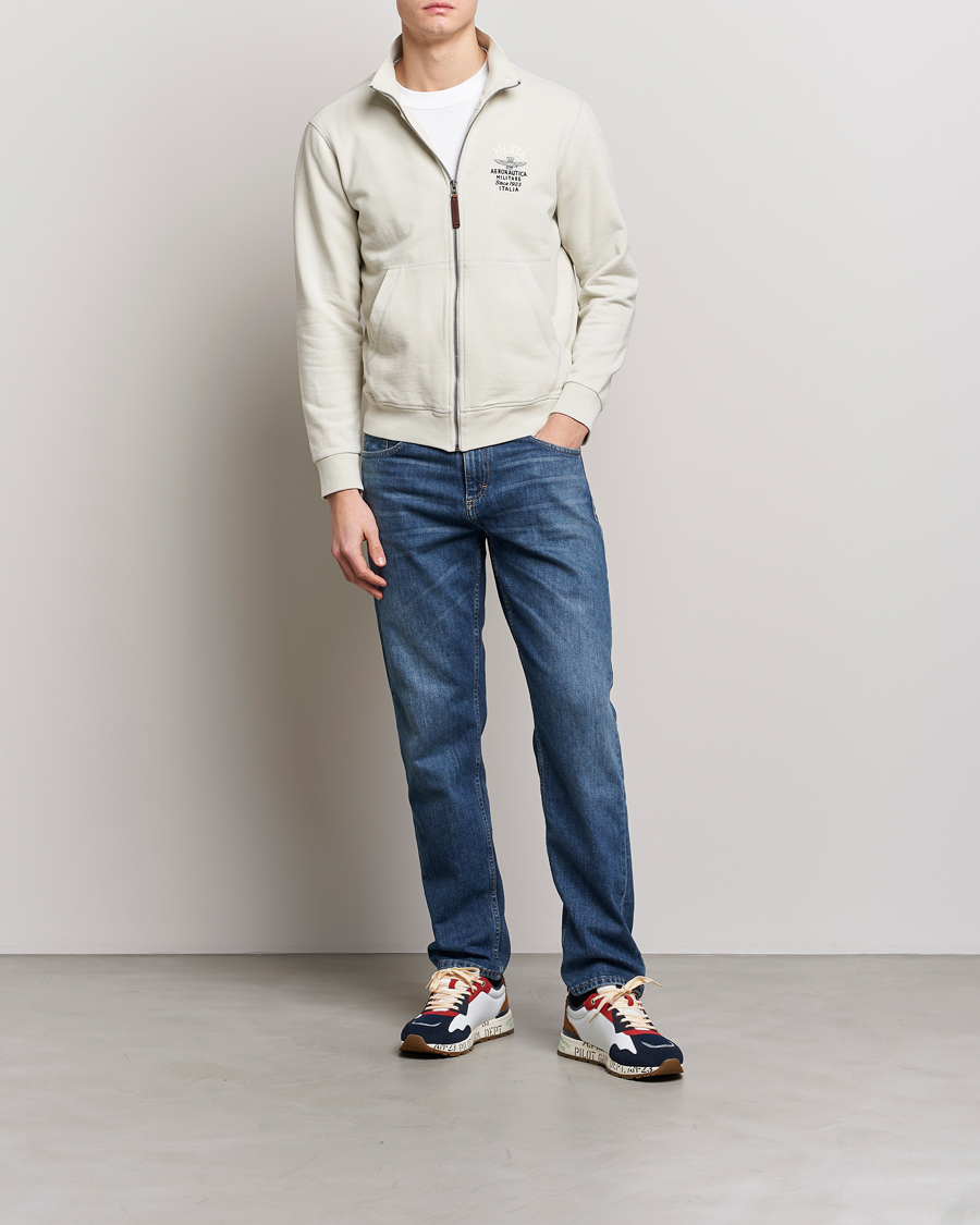 Herre | Trøjer | Aeronautica Militare | Full Zip Sweater Ice