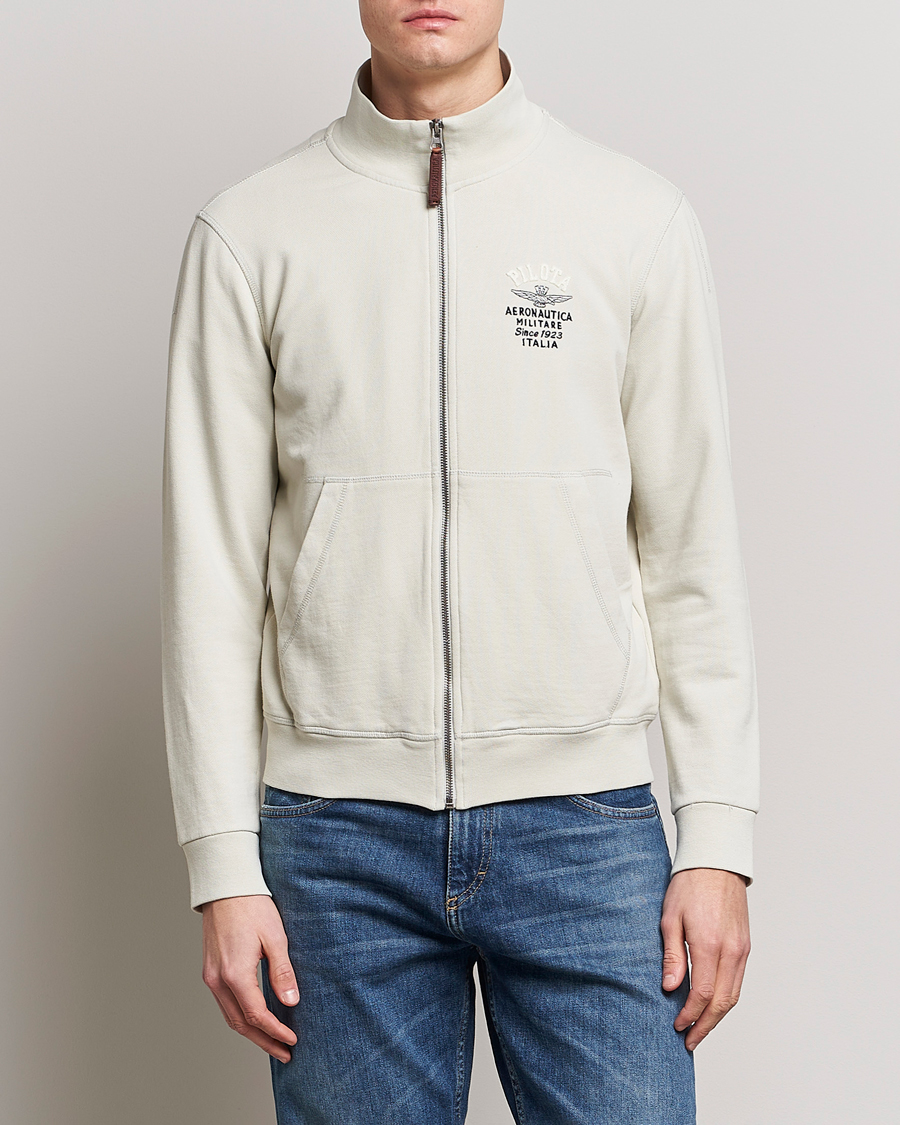 Herre | Trøjer | Aeronautica Militare | Full Zip Sweater Ice