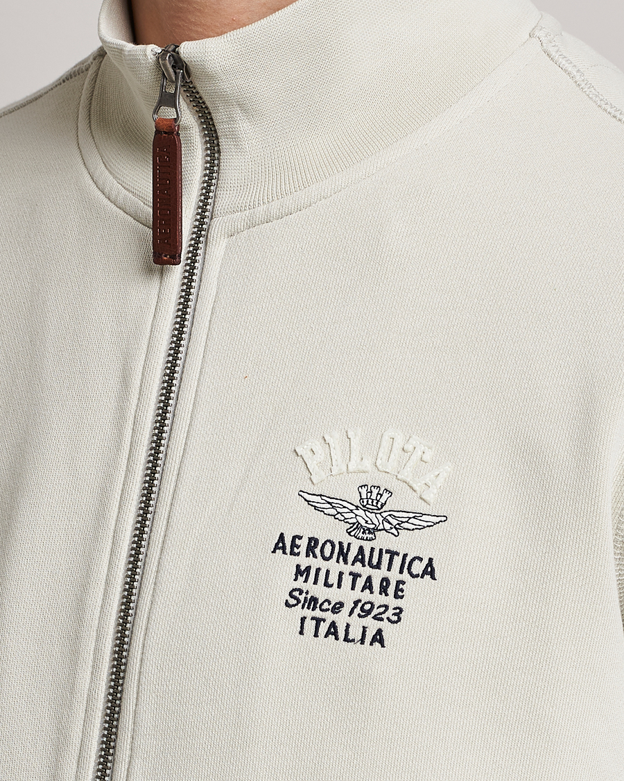 Herre | Trøjer | Aeronautica Militare | Full Zip Sweater Ice