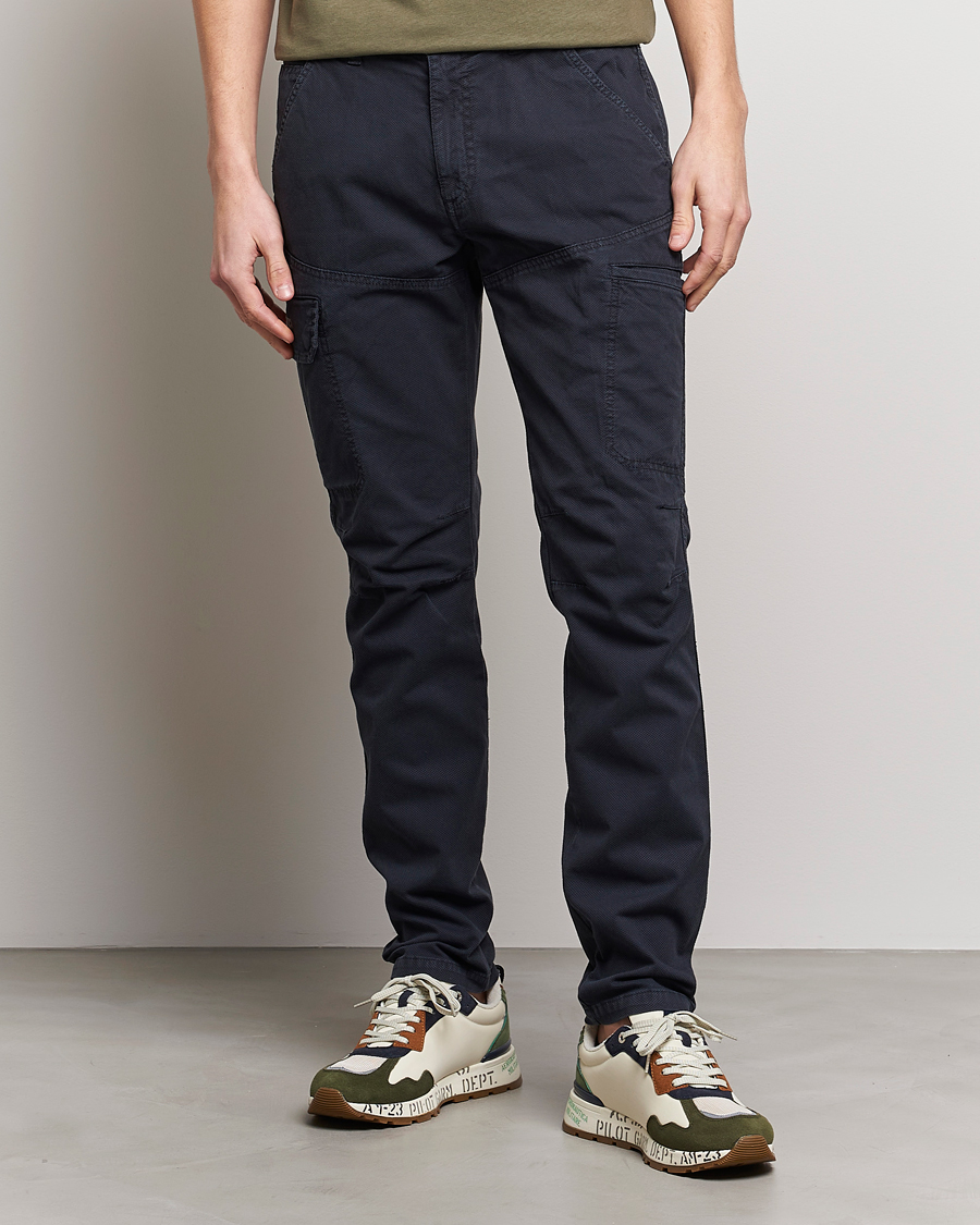 Herre | Bukser | Aeronautica Militare | Stretch Cotton Pocket Pants Navy