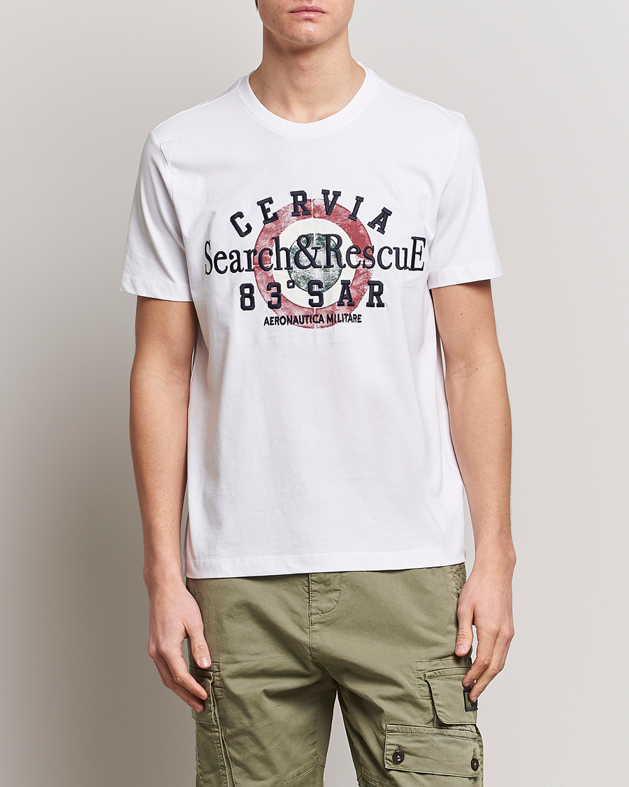Herre | Aeronautica Militare | Aeronautica Militare | Cotton T-Shirt Off White