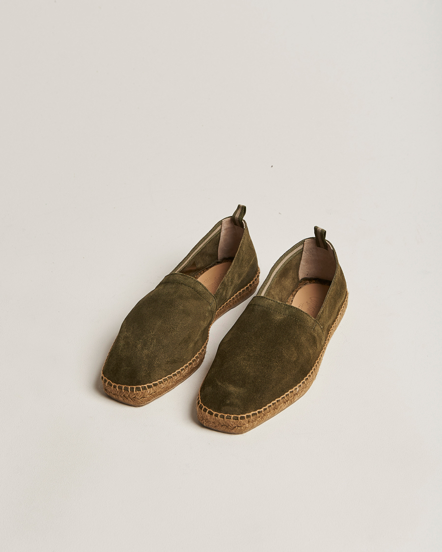 Herre | Castañer | Castañer | Pablo Casual Suede Espadrilles Musgo