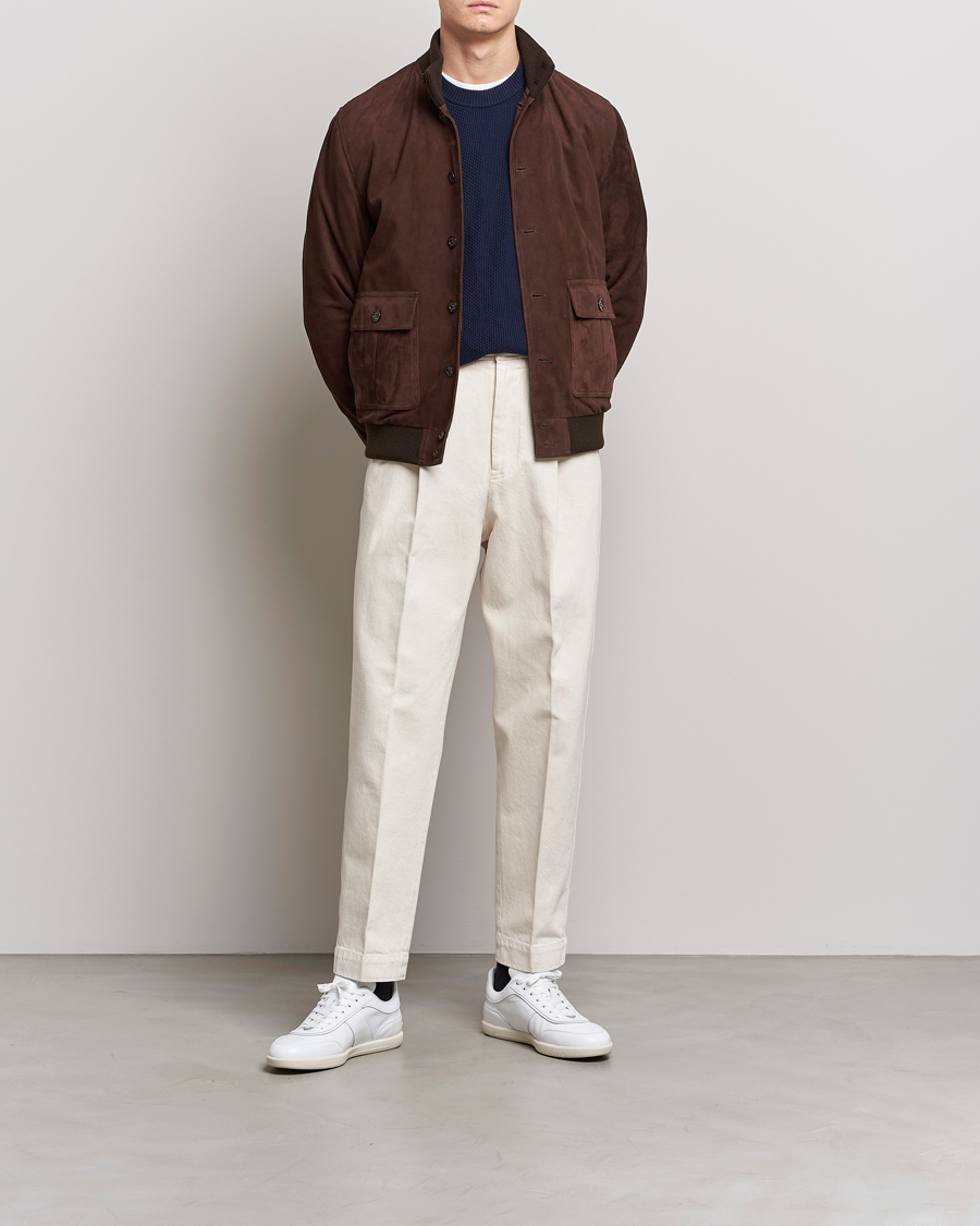 Herre | Jakker | Valstar | Valstarino Suede Jacket Dark Brown