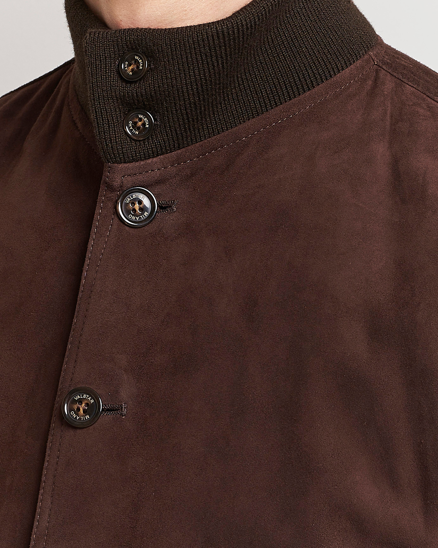 Herre | Jakker | Valstar | Valstarino Suede Jacket Dark Brown