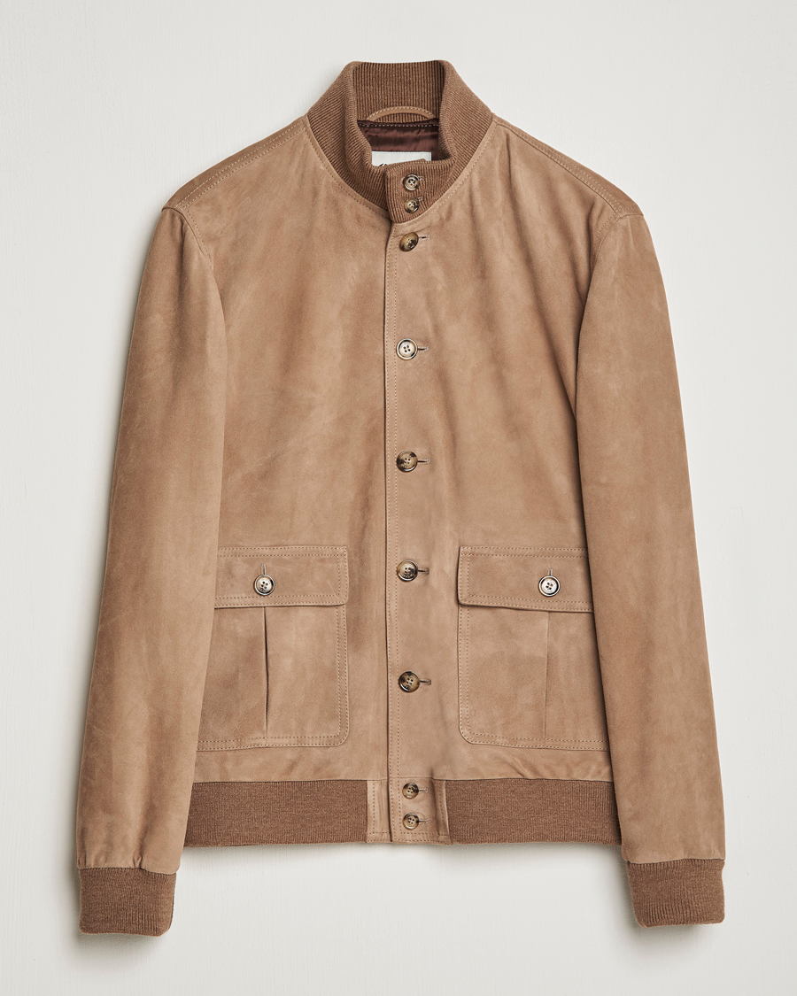 Herre | Jakker | Valstar | Valstarino Suede Jacket Light Beige