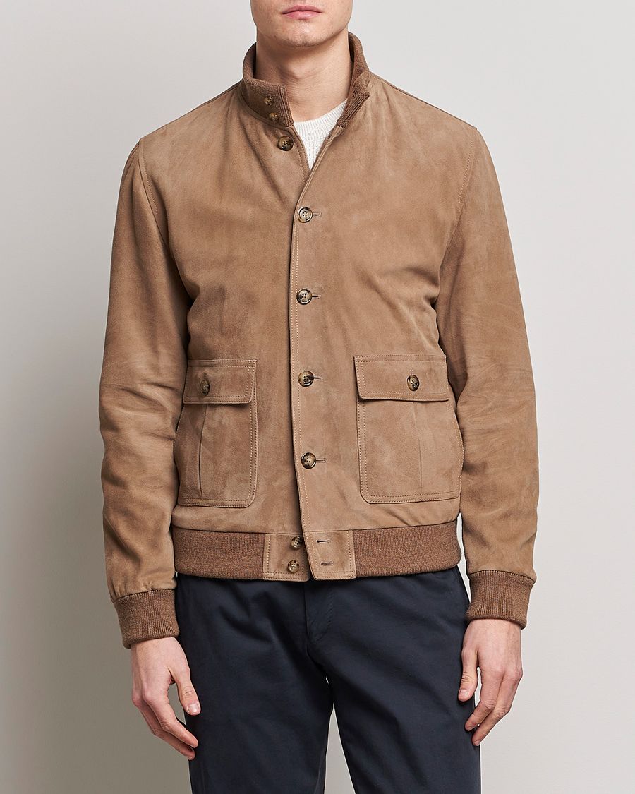 Herre | Jakker | Valstar | Valstarino Suede Jacket Light Beige