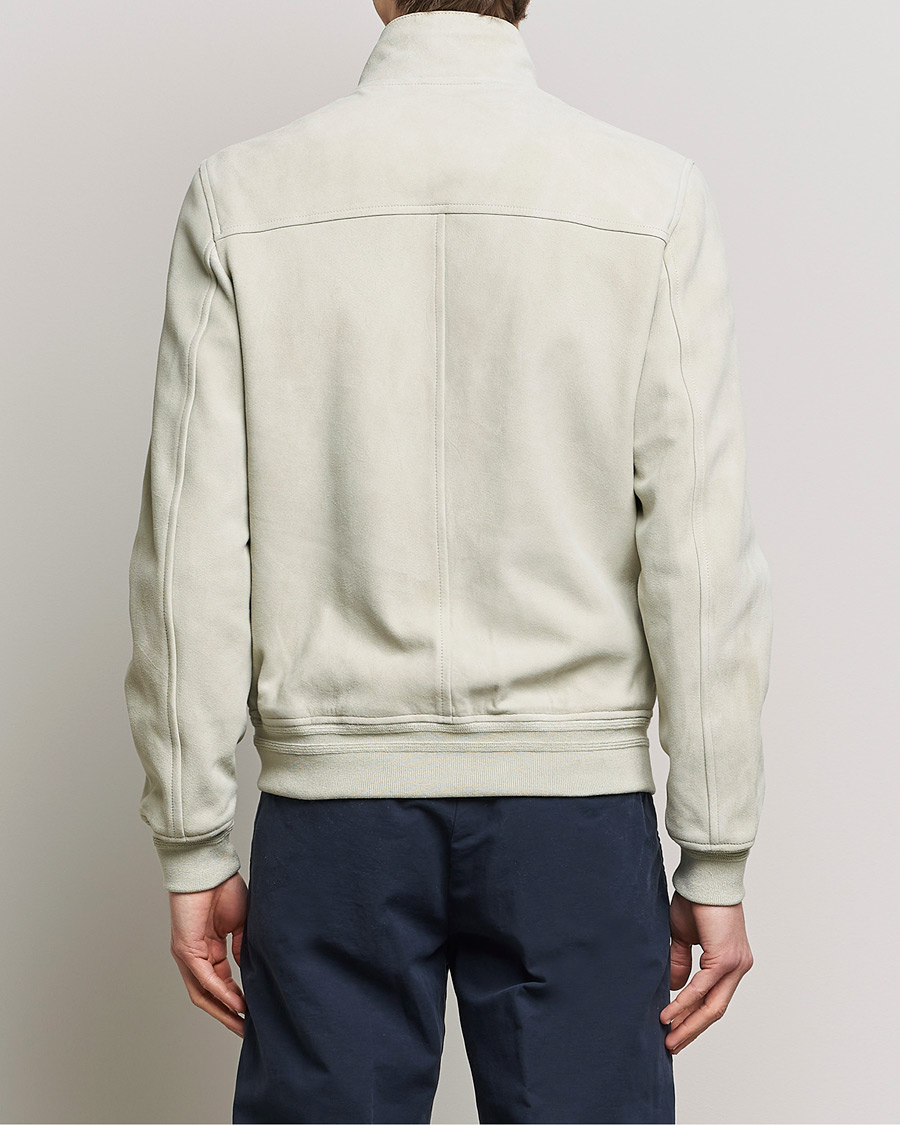 Herre | Jakker | Valstar | Suede Zip Blouson Silver Grey