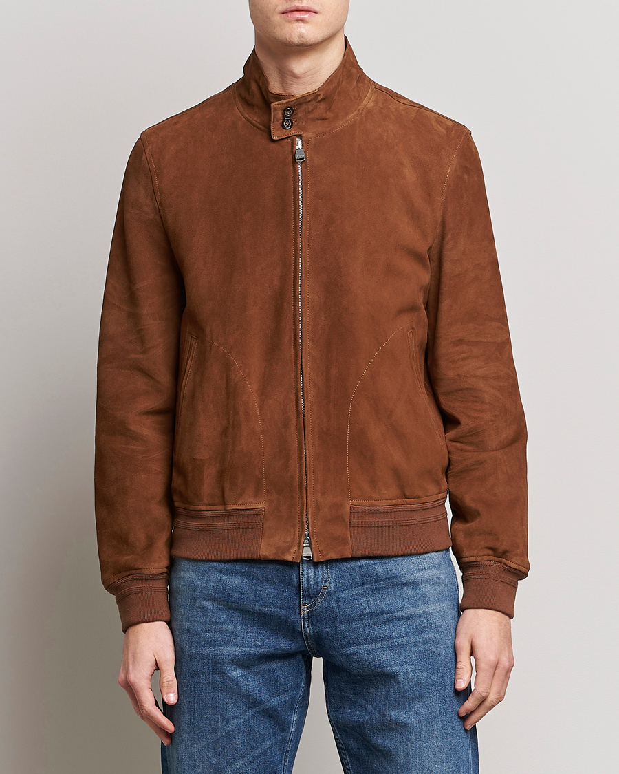 Herre | Jakker | Valstar | Suede Zip Blouson Sandal