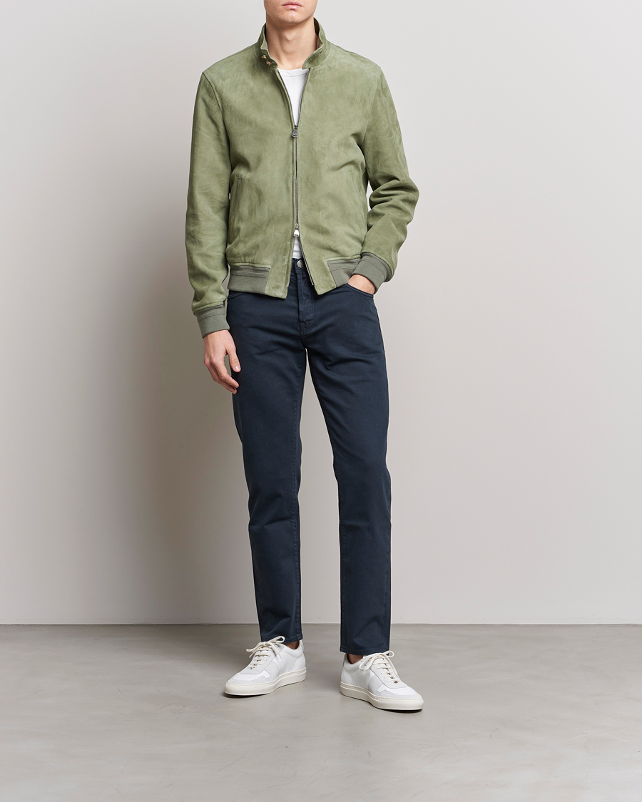 Herre | Jakker | Valstar | Suede Zip Blouson Cardo