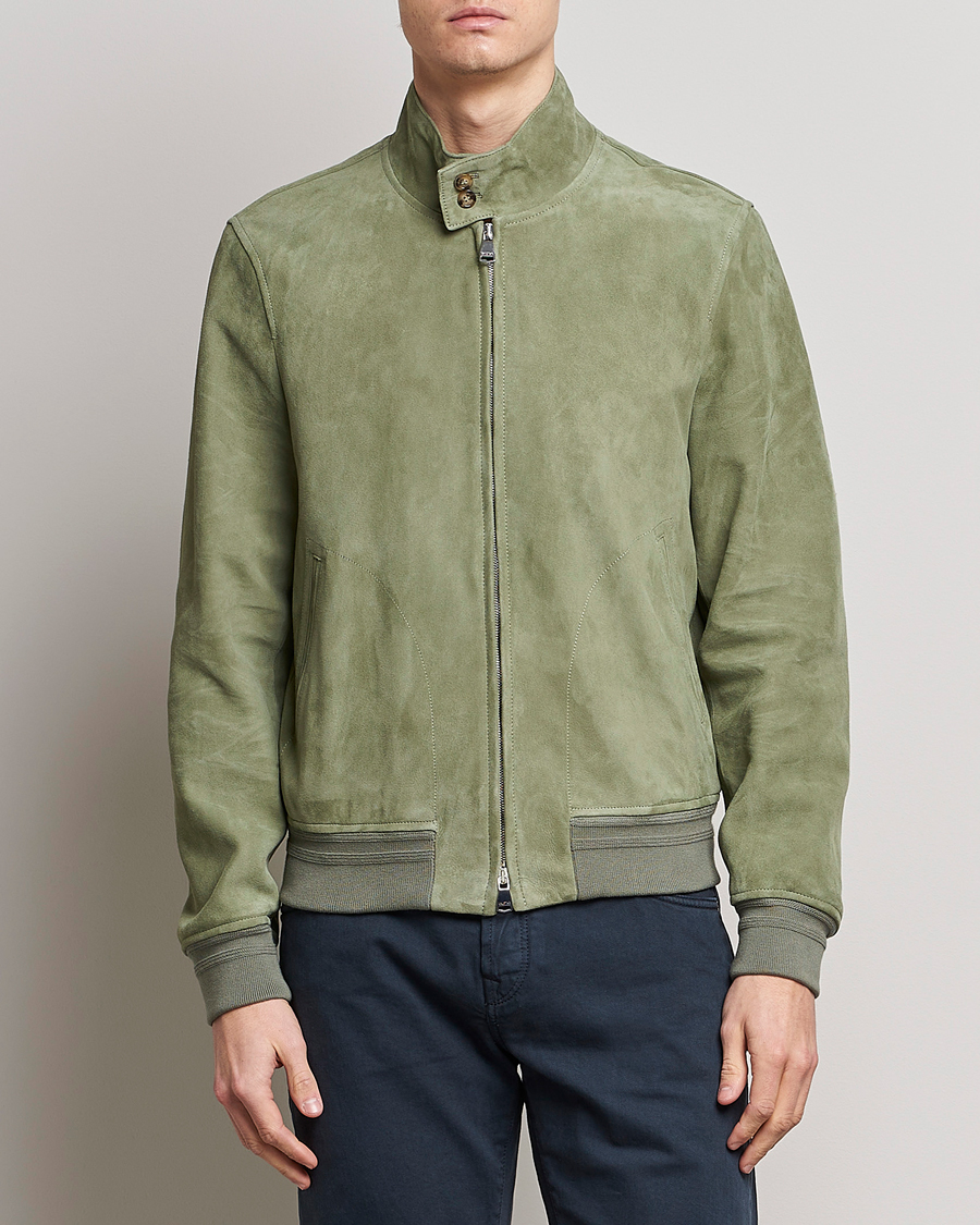 Herre | Jakker | Valstar | Suede Zip Blouson Cardo