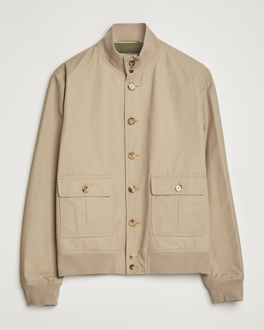 Herre | Jakker | Valstar | Valstarino Water Repellent Cotton Jacket Beige