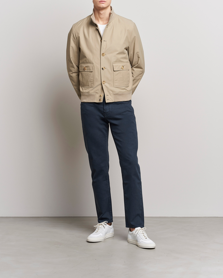 Herre | Jakker | Valstar | Valstarino Water Repellent Cotton Jacket Beige