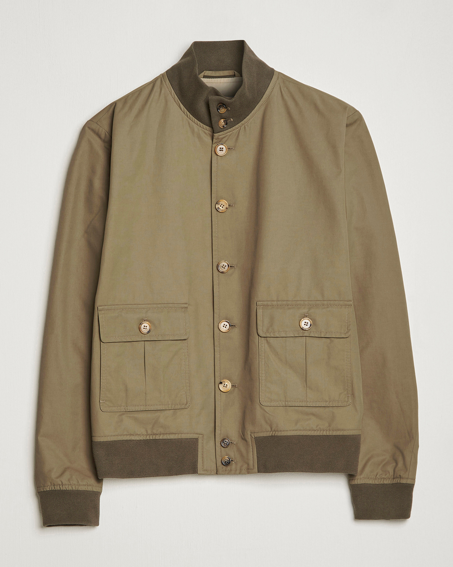 Herre | Jakker | Valstar | Valstarino Water Repellent Cotton Jacket Olive