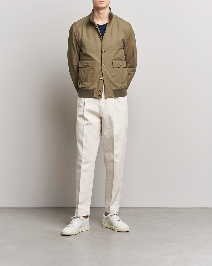 Herre | Jakker | Valstar | Valstarino Water Repellent Cotton Jacket Olive