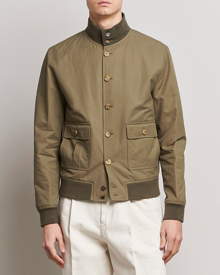 Herre | Jakker | Valstar | Valstarino Water Repellent Cotton Jacket Olive