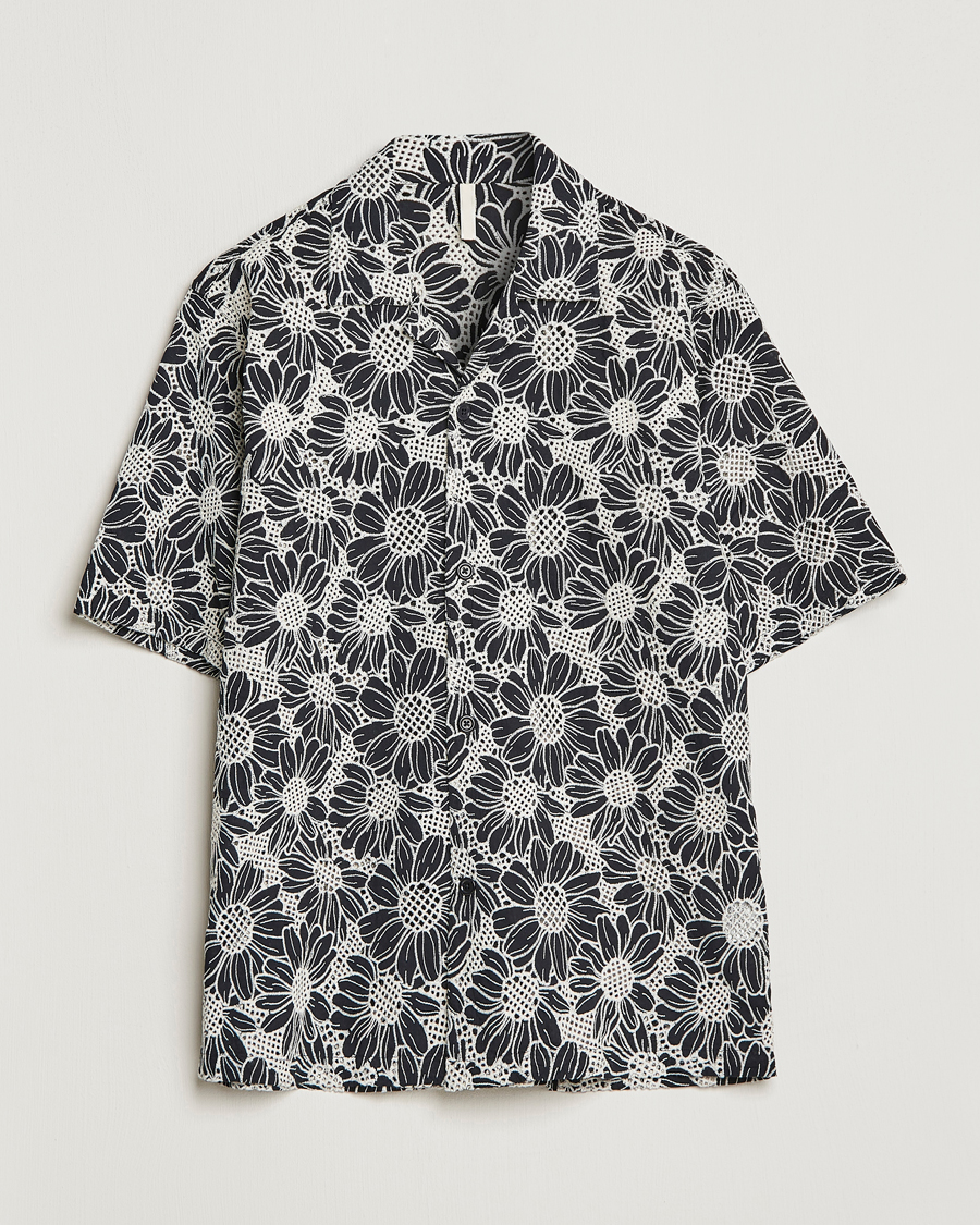 Herre | Skjorter | Sunflower | Cayo Floral Short Sleeve Shirt Black
