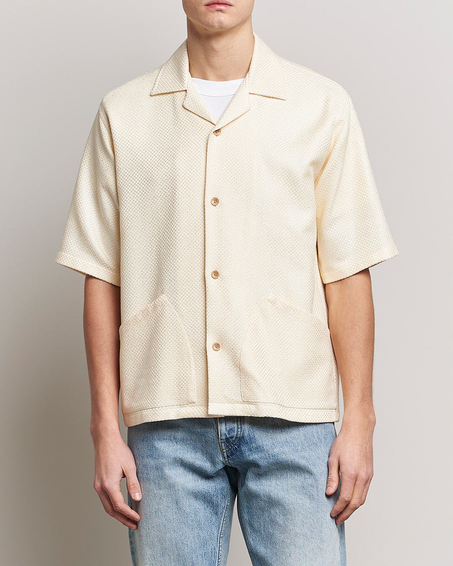 Herre | Casual | Sunflower | Coco Short Sleeve Cabana Shirt Off White