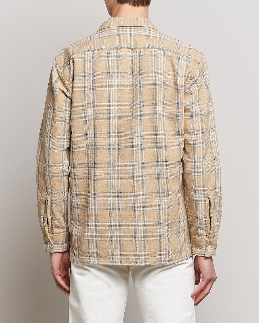 Herre | Skjorter | Sunflower | Spacey Long Sleeve Shirt Khaki Check