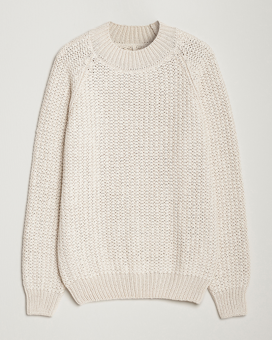 Herre | Trøjer | Sunflower | Tape Heavy Sweater Off White