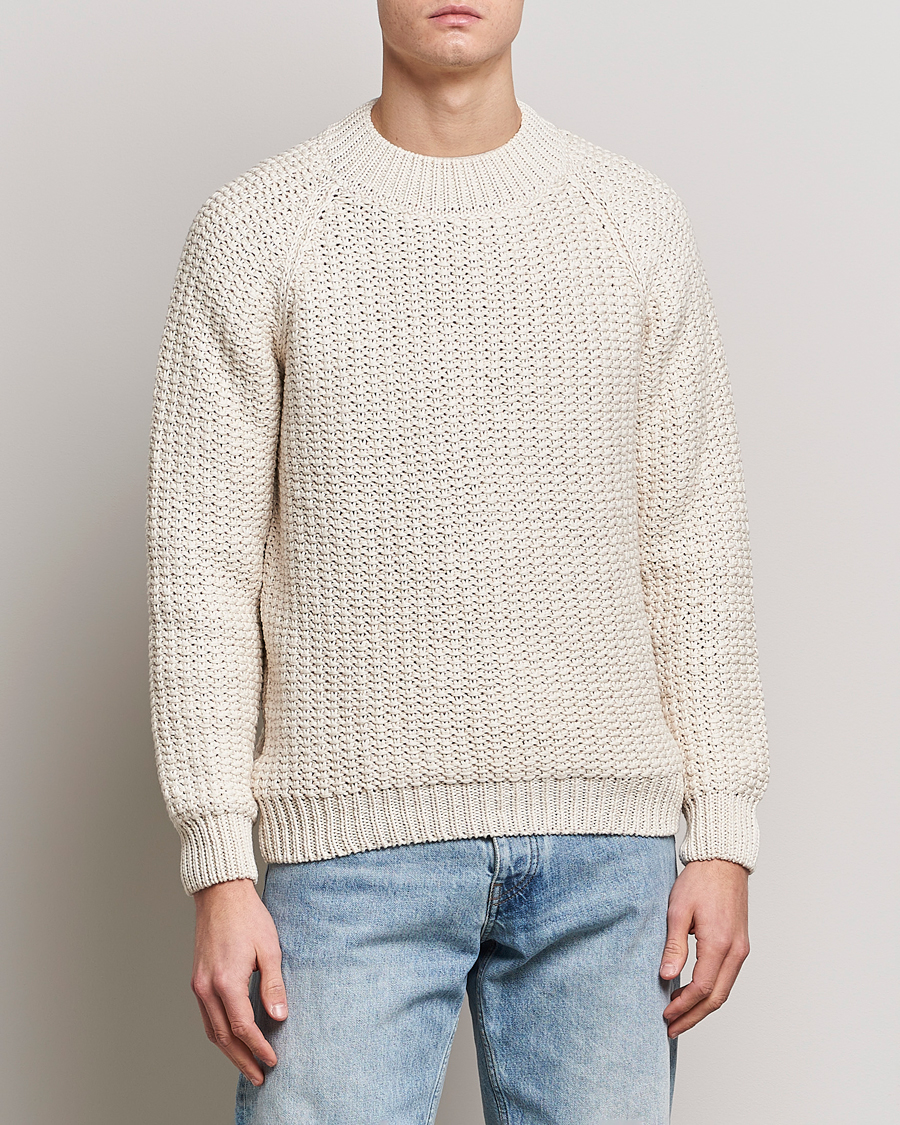 Herre | Sunflower | Sunflower | Tape Heavy Sweater Off White