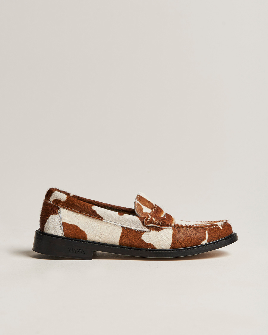 Herre | VINNY's Yardee Moccasin Loafer Spotted Pony Hair | VINNY's | Yardee Moccasin Loafer Spotted Pony Hair