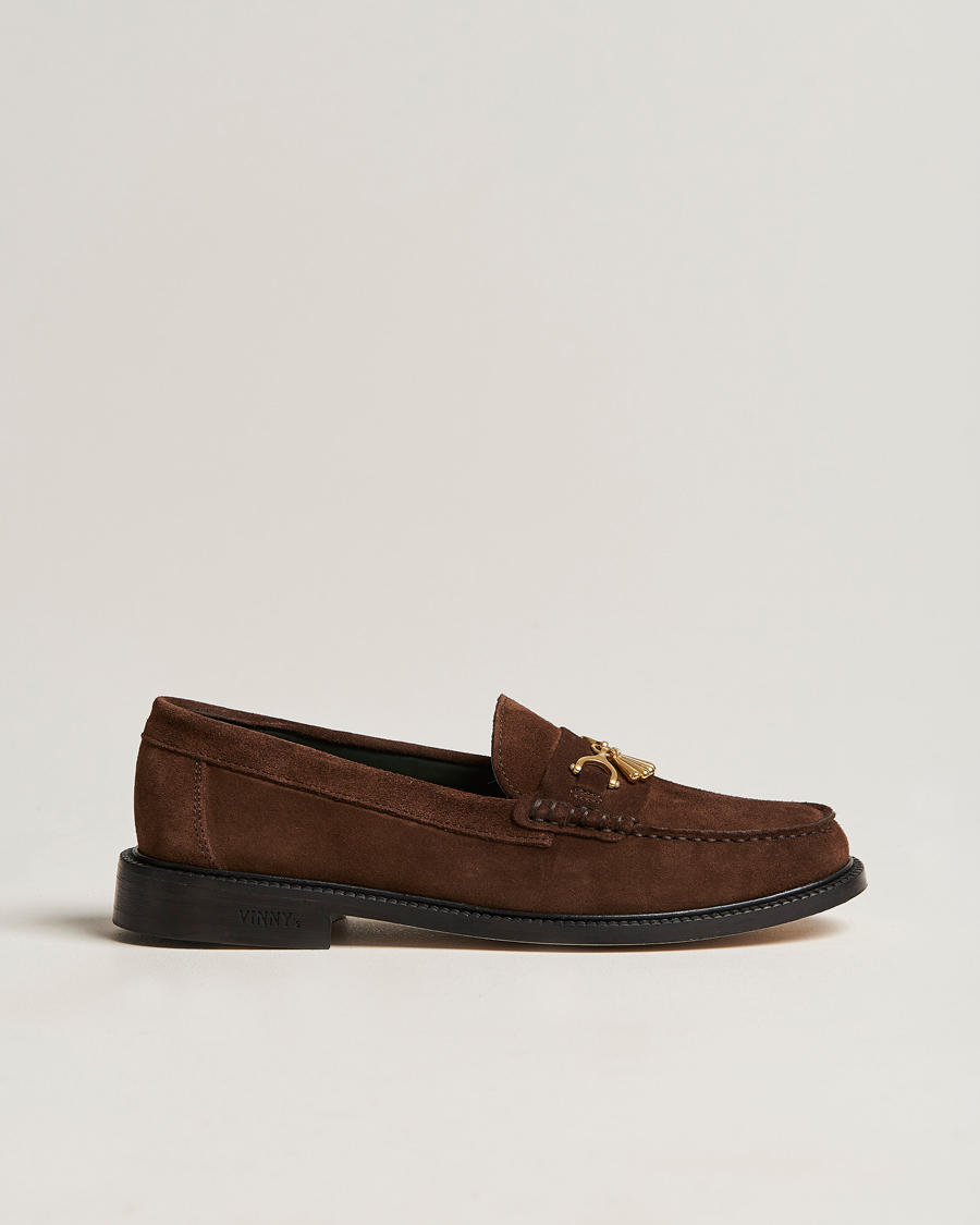 Herre | VINNY's Luxe Moccasin Loafer Dark Brown Suede | VINNY's | Luxe Moccasin Loafer Dark Brown Suede
