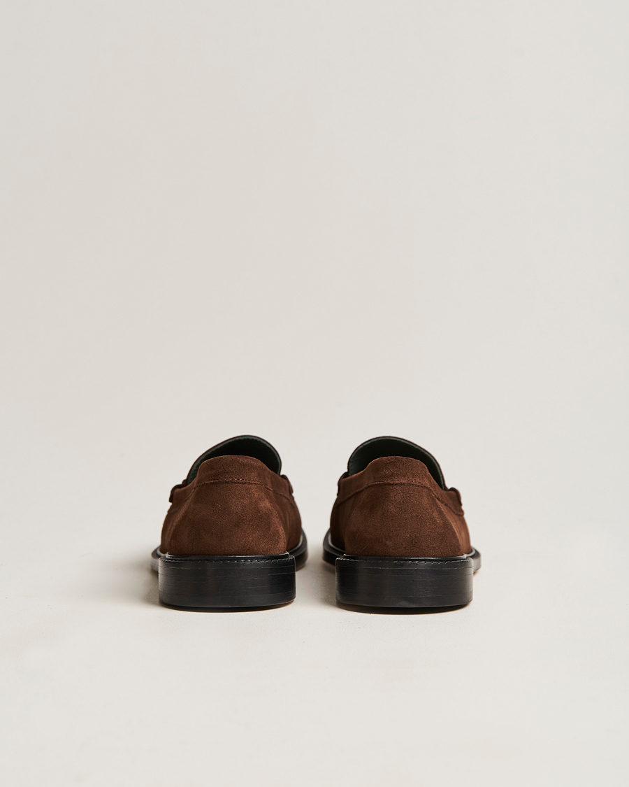 Herre | VINNY's Luxe Moccasin Loafer Dark Brown Suede | VINNY's | Luxe Moccasin Loafer Dark Brown Suede