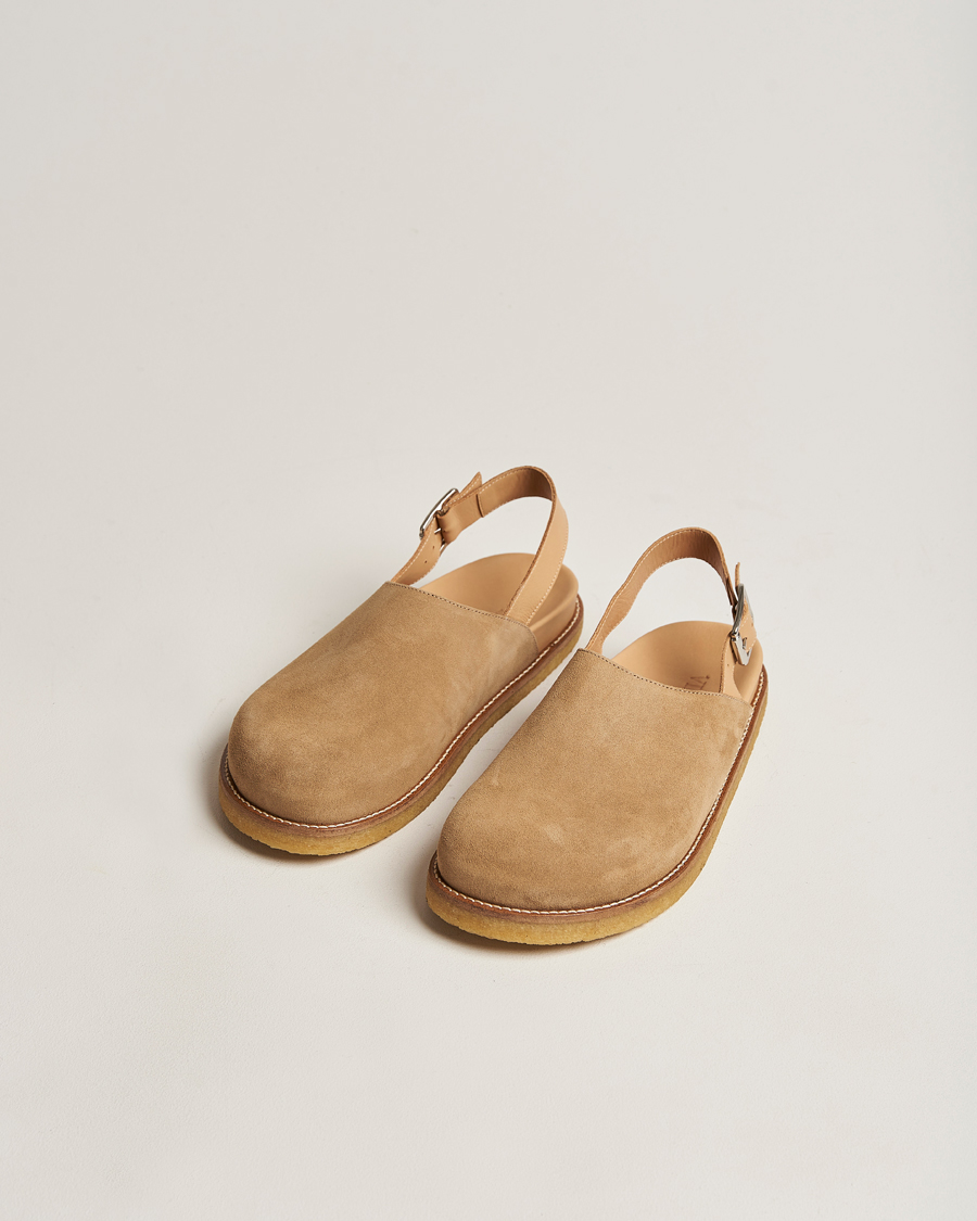 Herre | Sandaler & Hjemmesko | VINNY's | Strapped Mule Sand Suede