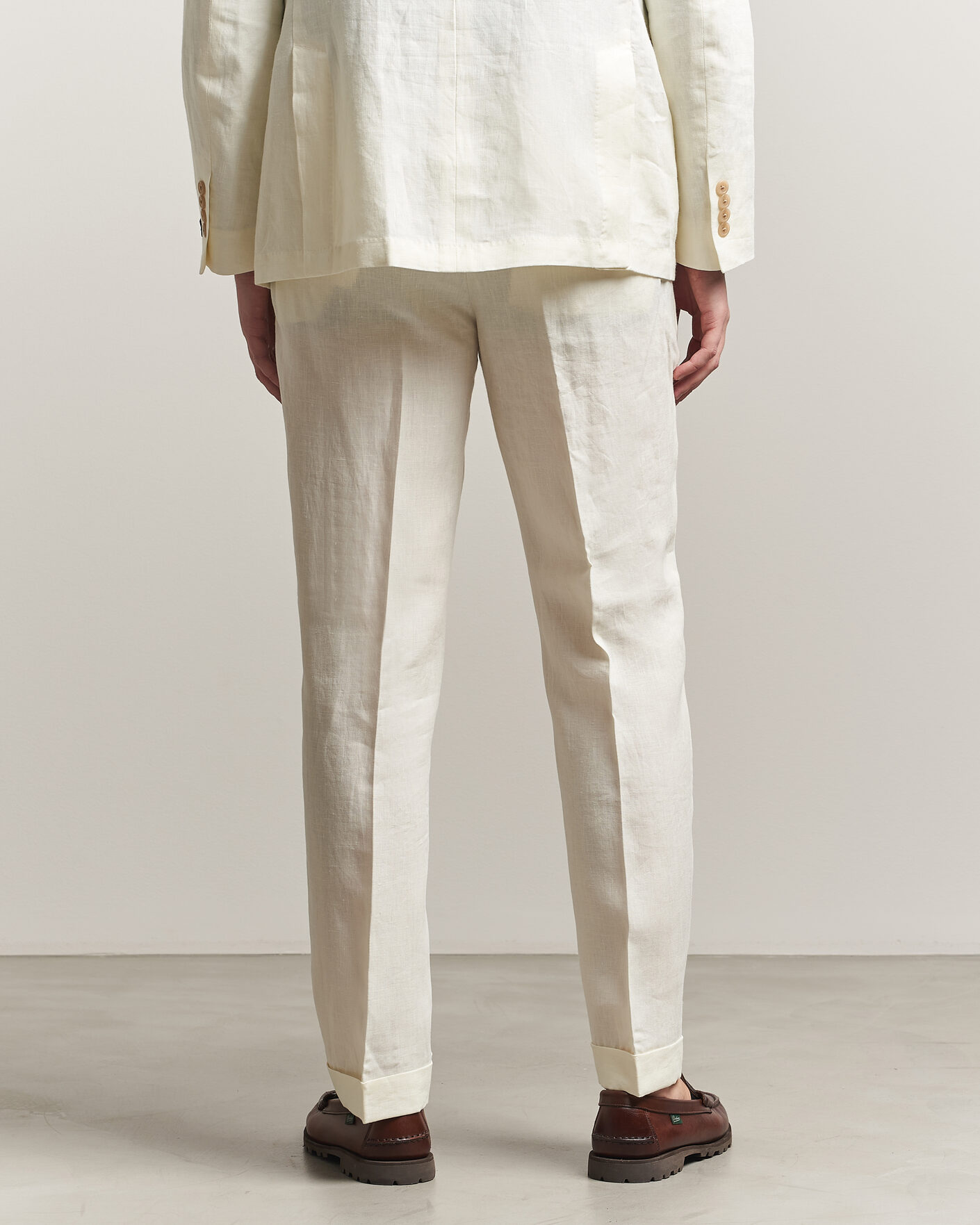 Herre | Bukser | Polo Ralph Lauren | Linen Pleated Trousers Cream