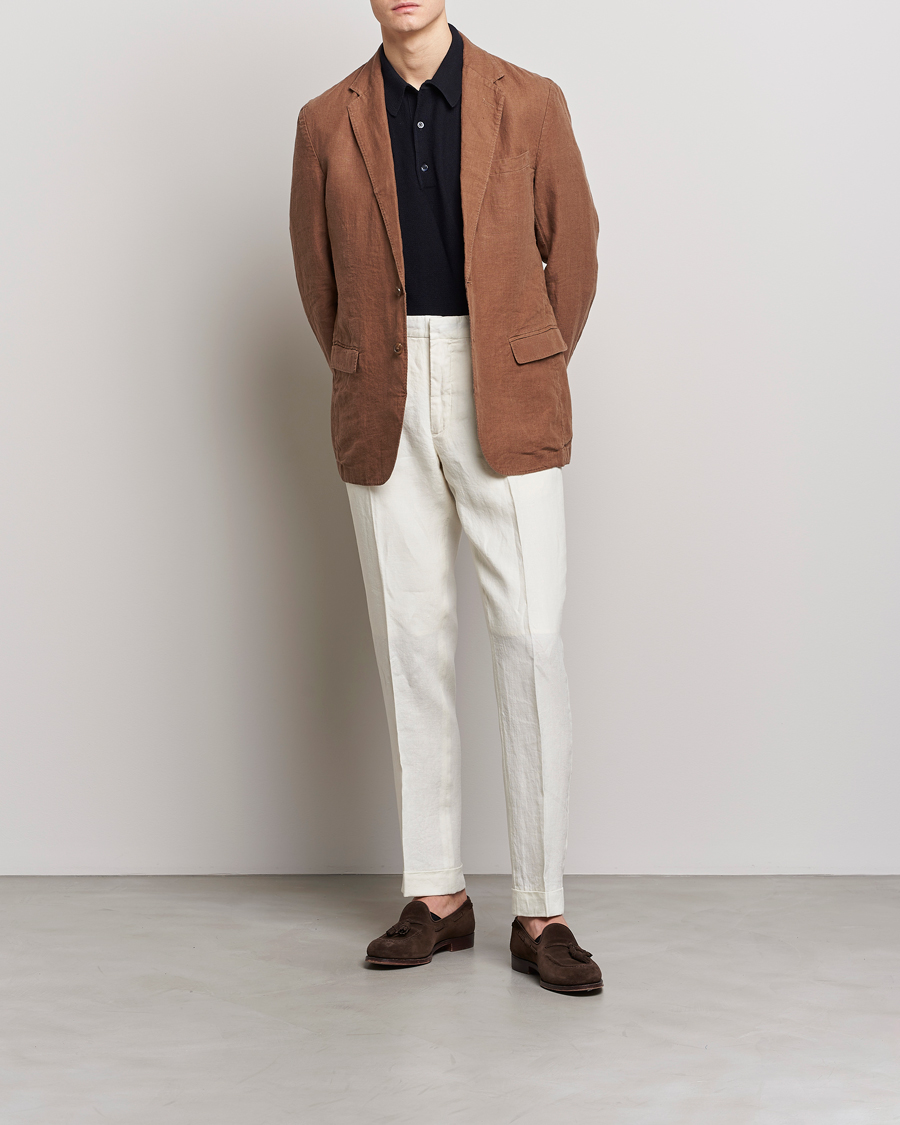 Herre | Blazere & jakker | Polo Ralph Lauren | Linen Sportcoat Luggage Brown