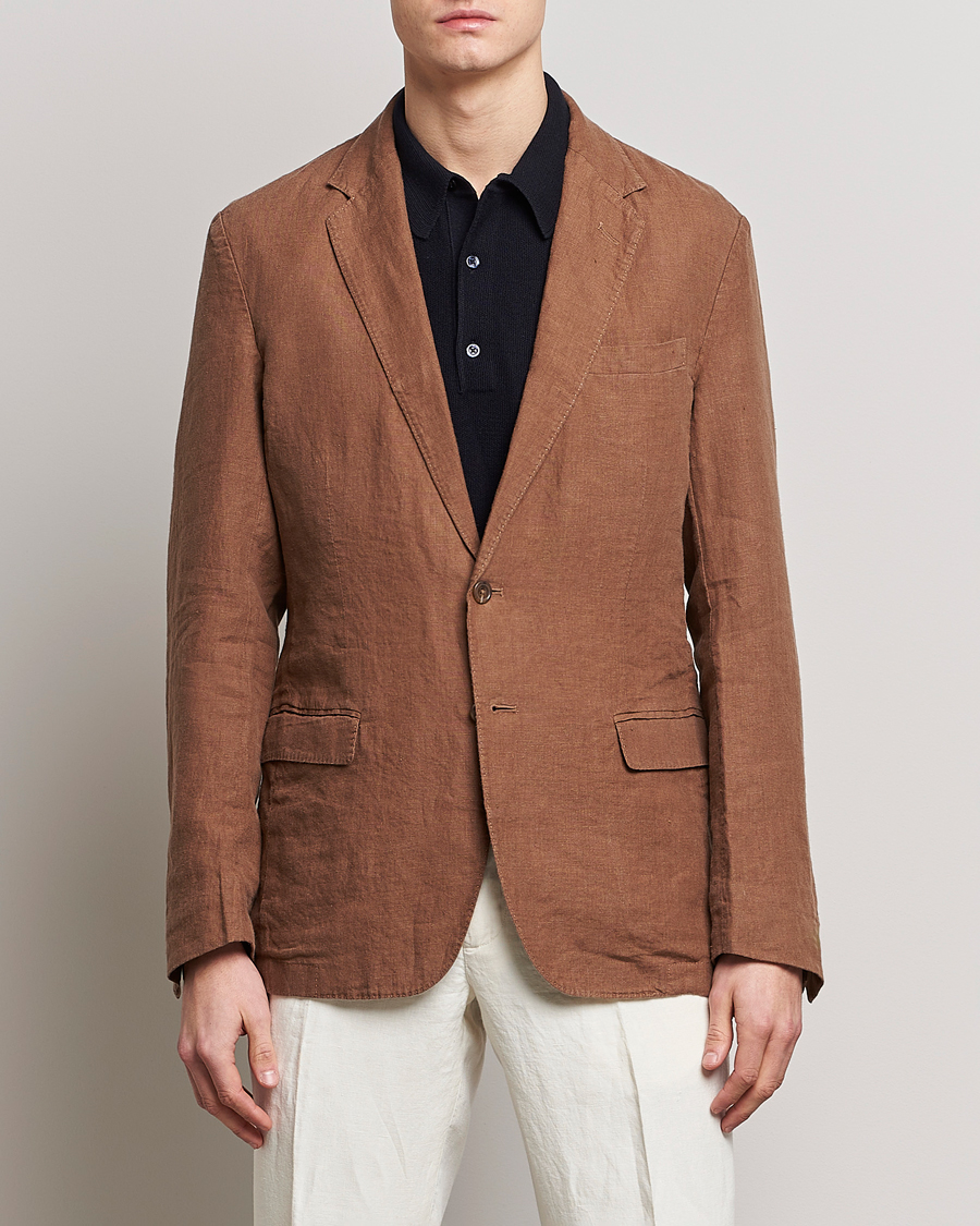 Herre |  | Polo Ralph Lauren | Linen Sportcoat Luggage Brown