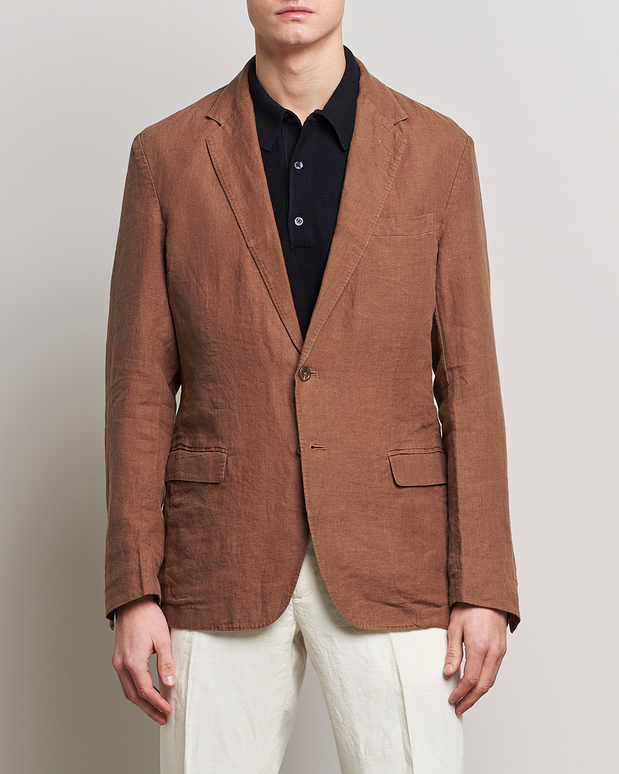Herre | Blazere & jakker | Polo Ralph Lauren | Linen Sportcoat Luggage Brown