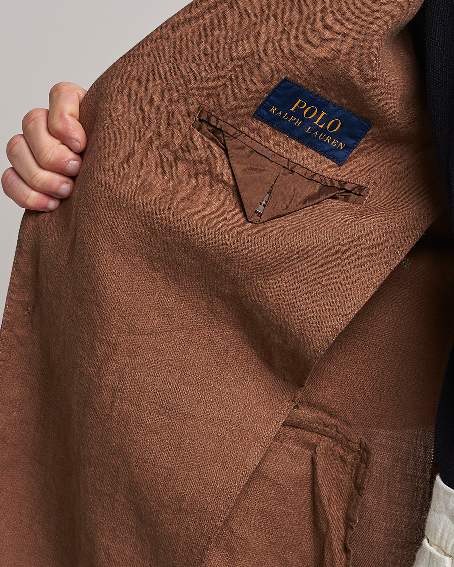 Herre | Blazere & jakker | Polo Ralph Lauren | Linen Sportcoat Luggage Brown
