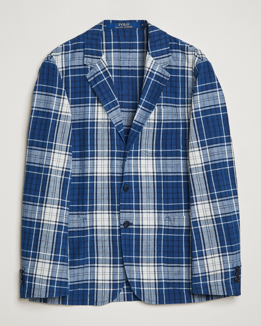 Herre | Blazere & jakker | Polo Ralph Lauren | Madras Indigo Checked Sportcoat Blue Multi