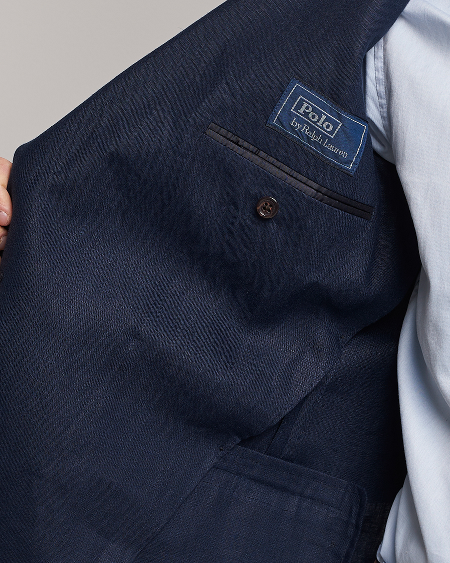 Herre | Blazere & jakker | Polo Ralph Lauren | Linen Double Breasted Sportcoat Dark Navy
